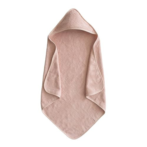 mushie Baby Hooded Towel | Organic Cotton (Blush) | Amazon (US)