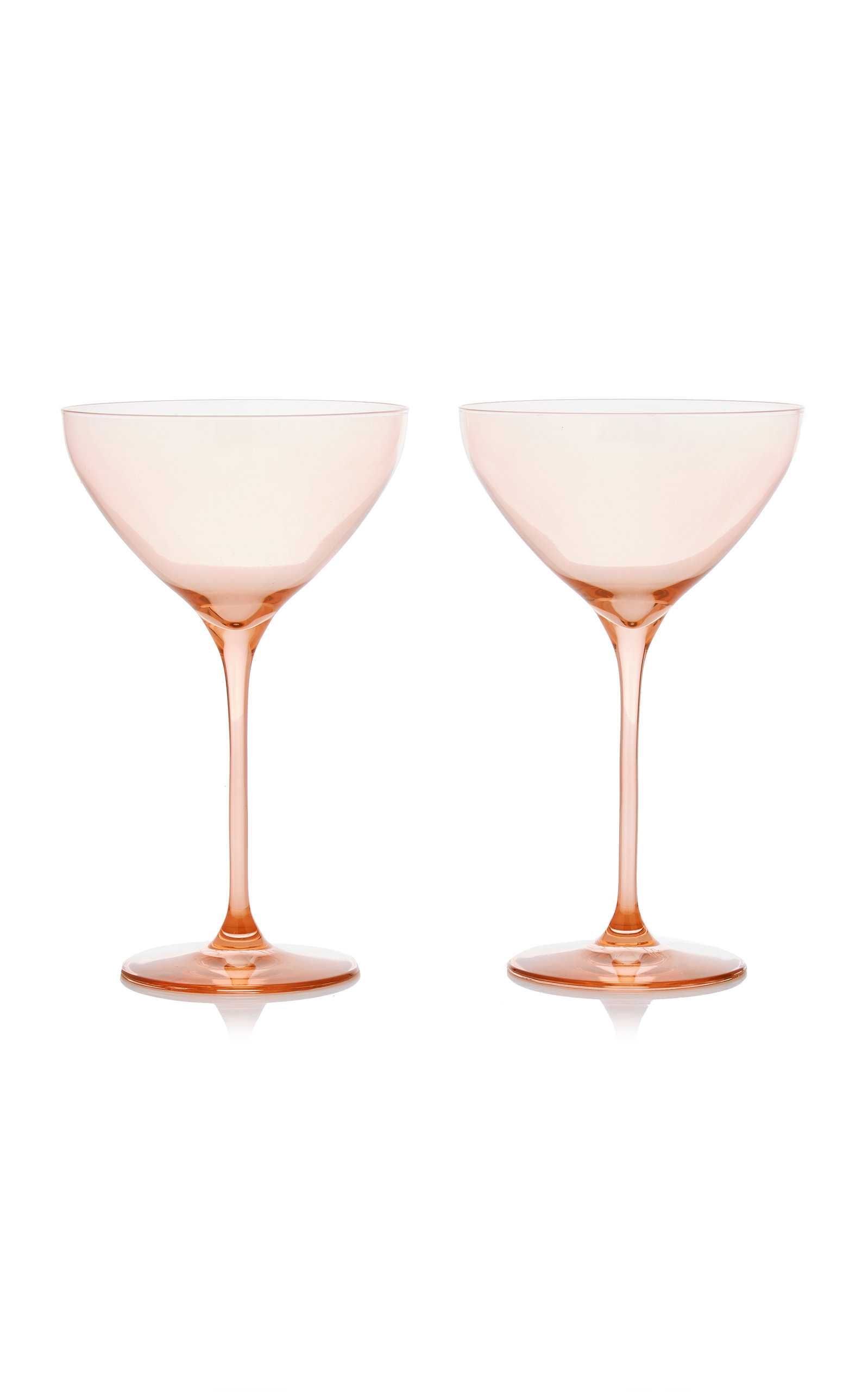 Set-Of-Two Glass Martini Glasses | Moda Operandi (Global)