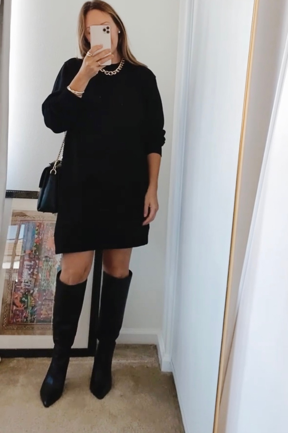 Black boots on sale perfect heel height I have them also in cream 

#LTKxNSale