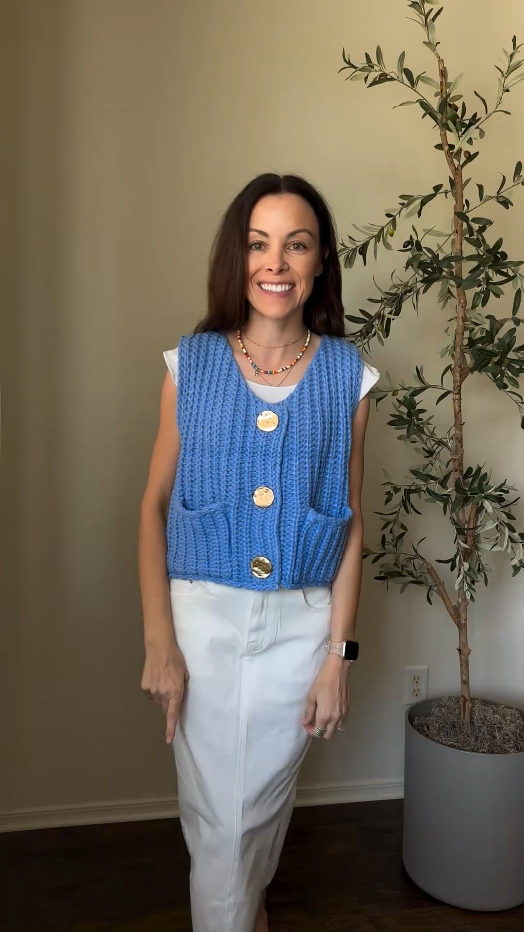 Under $15, under 5 minutes, and 100% fall-ready 🍂 @amazonfashion @amazon  #GetReadyWithMe #AffordableFashion #MomStyle #SweaterVest #DenimSkirt #QuickStyle #FallVibes #ad #genleckjeans #hair