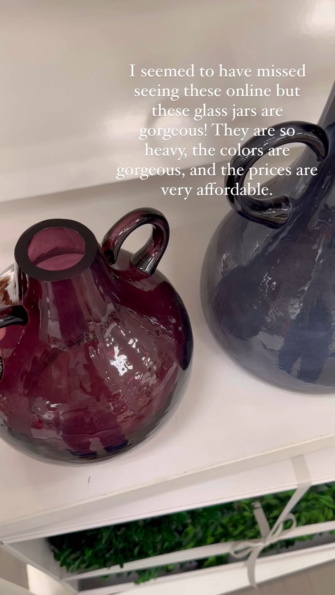 These glass jars at Target are GORGEOUS! They are heavy, the colors are beautiful, and the prices are so affordable  

#LTKVideo #LTKSeasonal #LTKHome