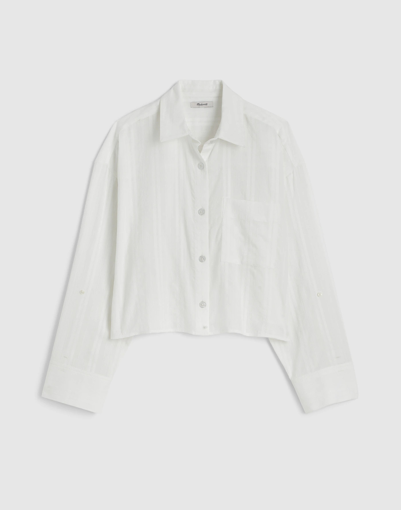 Straight-Hem Shirt in Cotton Dobby | Madewell