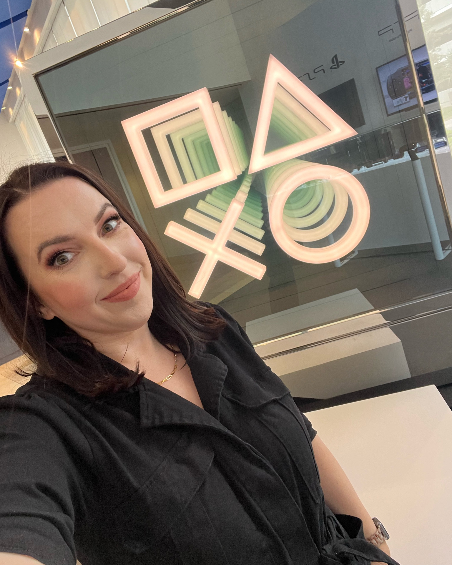 What I wore to PlayStation HQ / black jumpsuit / business casual outfit / work outfit 

#LTKSaleAlert #LTKWorkwear #LTKMidsize