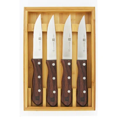 ZWILLING 4-Piece Steakhouse Steak Knife Set with Storage Case | Wayfair North America