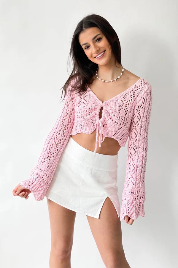 Pacific Coast Top in Pink | Grey Bandit