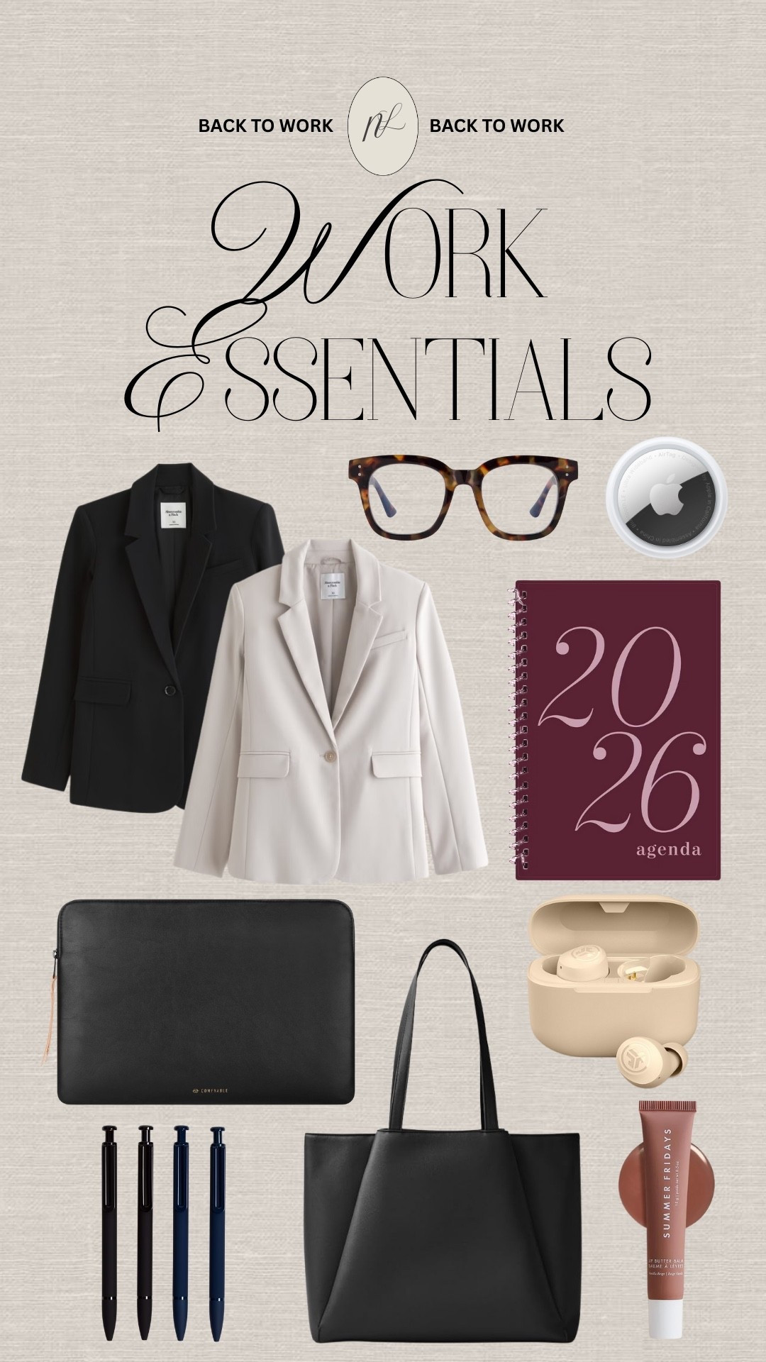 Back to work essentials for home or the office.  

 

#LTKdayinmylife #LTKootd #LTKU