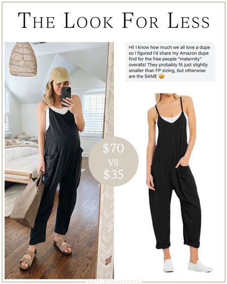 a follower shared this look for less option for the Free People overalls. $35, tons of colors & great reviews. Ordering a pair to try out 

Pregnancy style, spring style, save vs splurge, comfy outfit, travel outfit 

#LTKbump #LTKstyletip #LTKfindsunder50