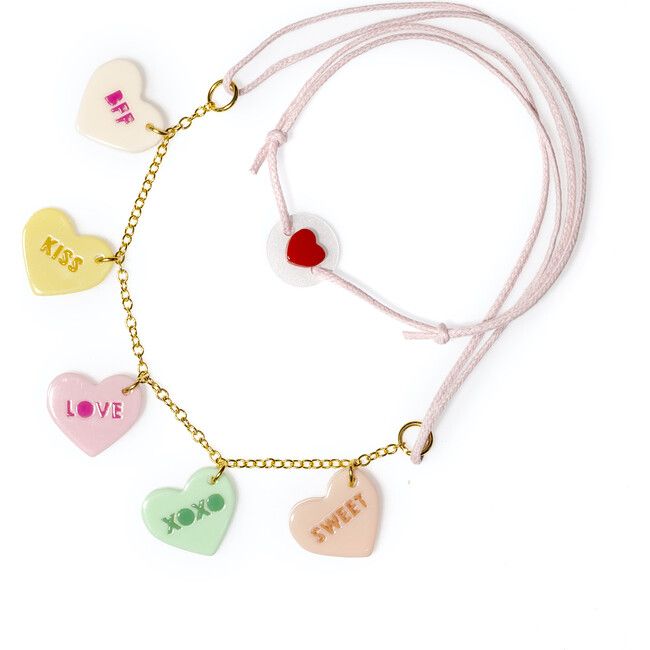 Multi Hearts Candy Necklace | Maisonette