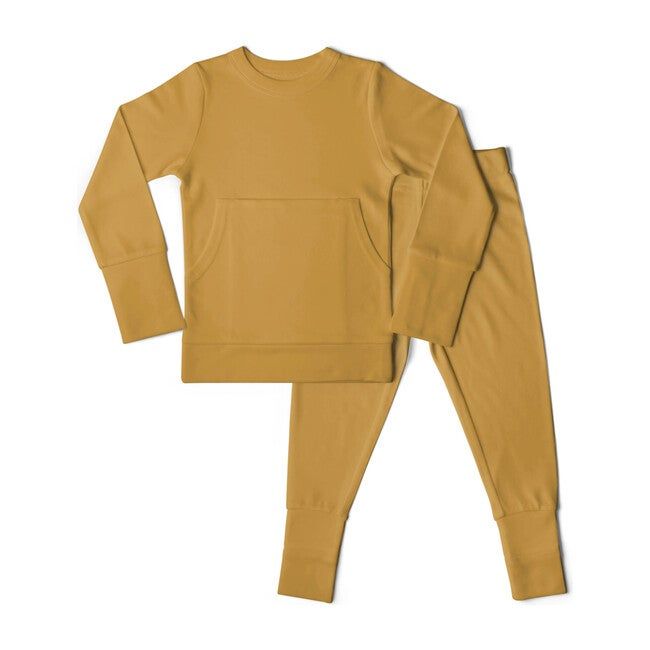 Goumi | Loungewear, Ochre (Yellow, Size 2Y) | Maisonette | Maisonette