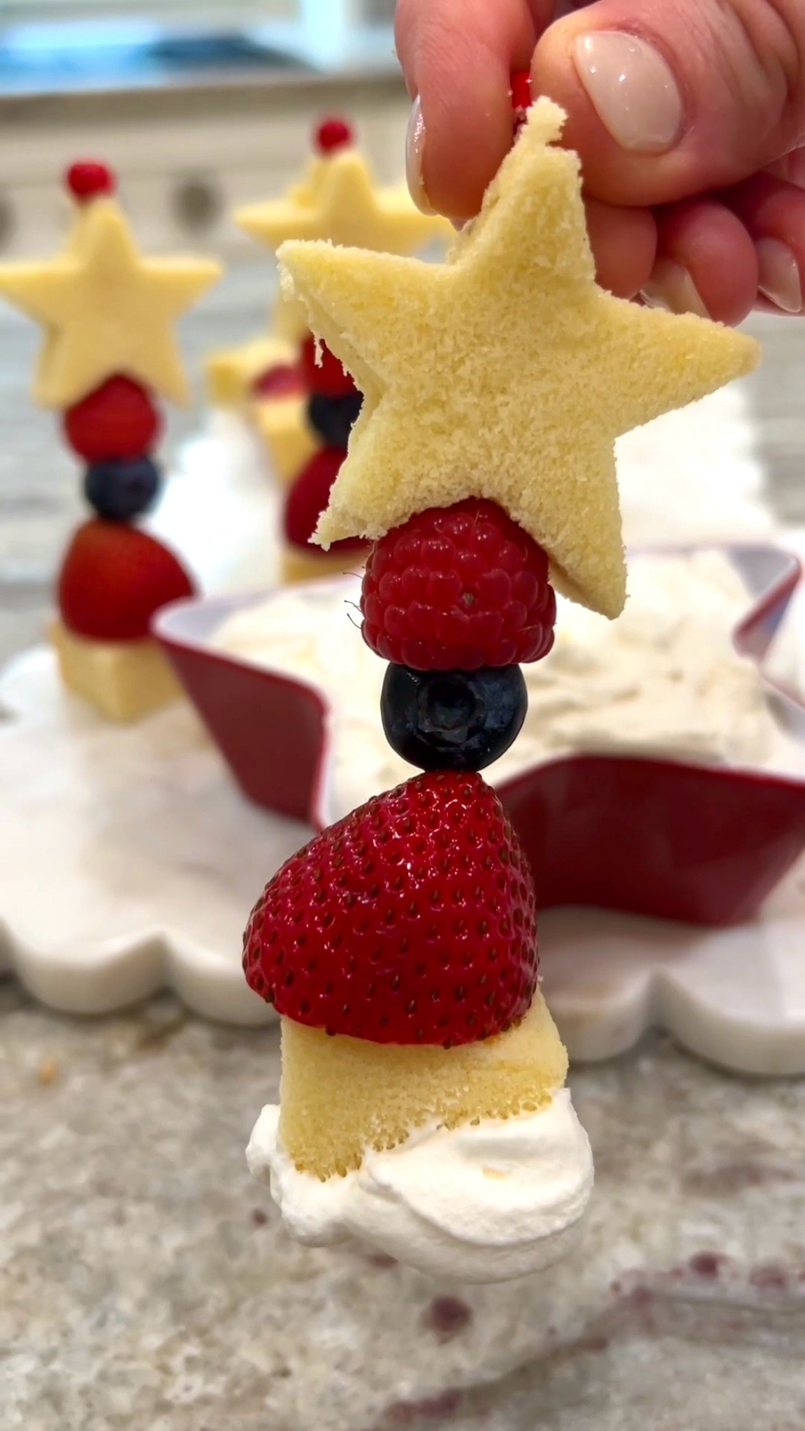 Set out these easy-to-assemble shortcake skewers for your patriotic parties!

#LTKfoodie #LTKSeasonal