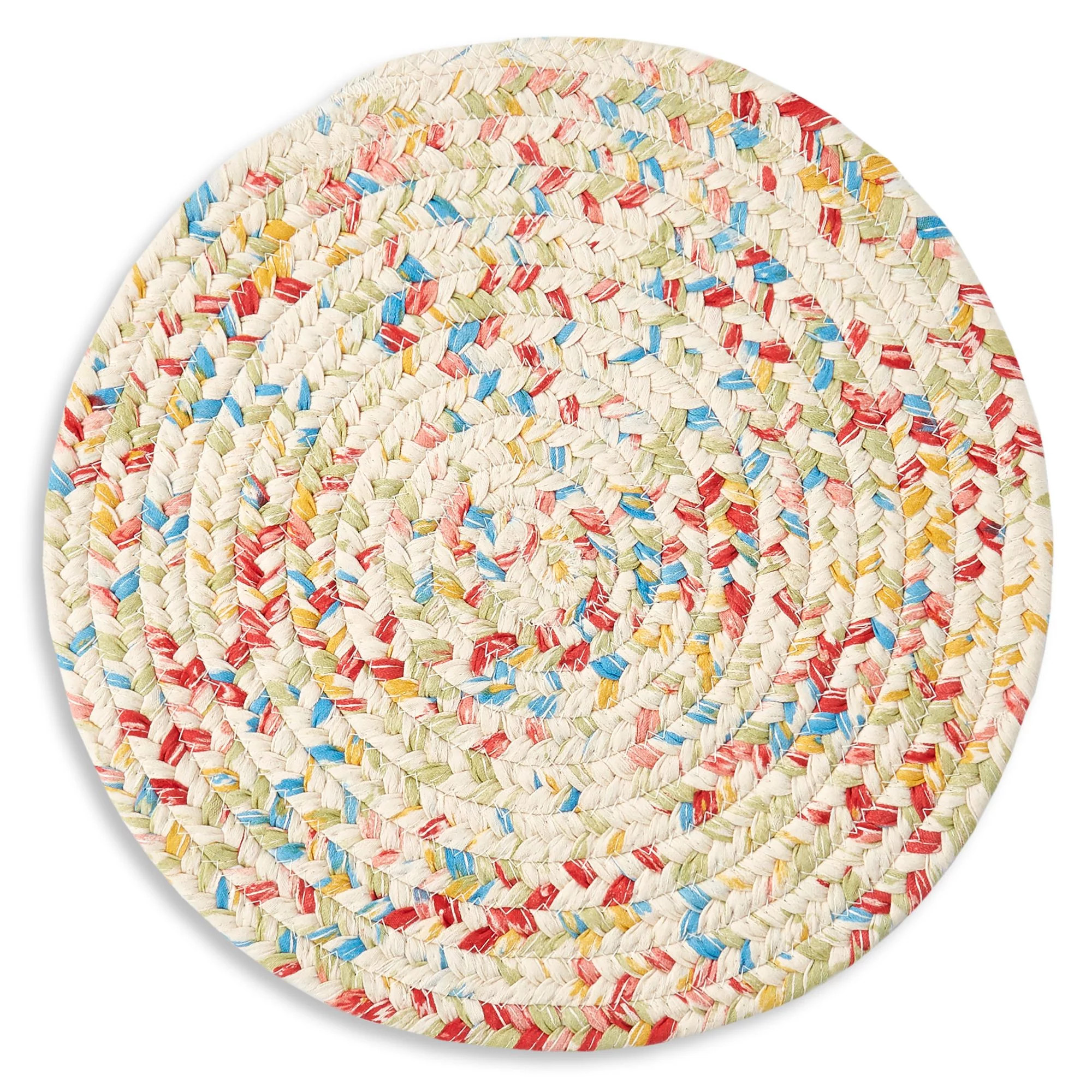 The Pioneer Woman Sweet Rose Braided Placemat, Multicolor, 15" Round | Walmart (US)