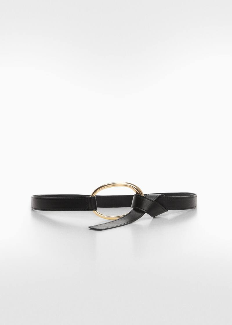 Oval buckle belt -  Women | Mango USA | MANGO (US)