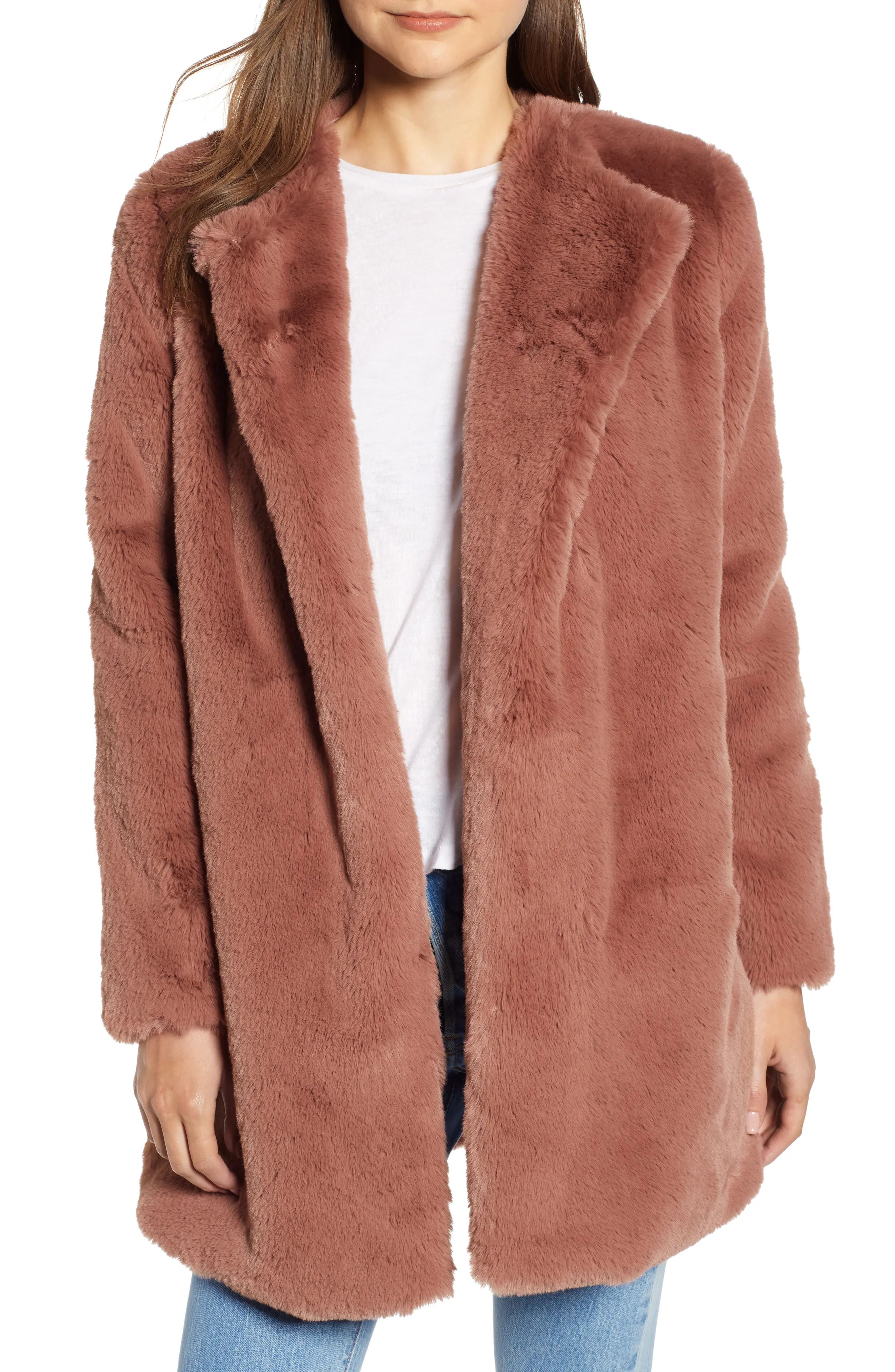 Women's Bb Dakota Love You Furever Faux Fur Coat | Nordstrom