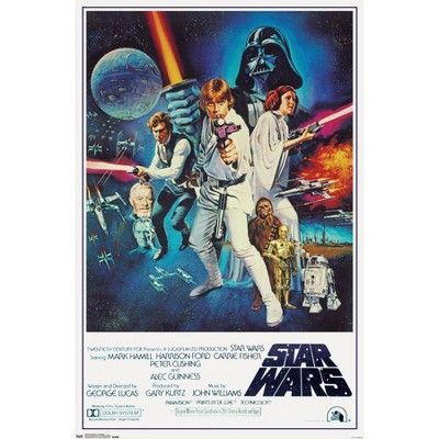 24" x 36" Star Wars: A New Hope - One Sheet Unframed Wall Poster Print - Trends International | Target