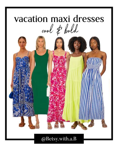 Cool & Bold vacation maxi dresses. 
Perfect for the winter season color palette. 


#LTKSeasonal #LTKparties #LTKtravel