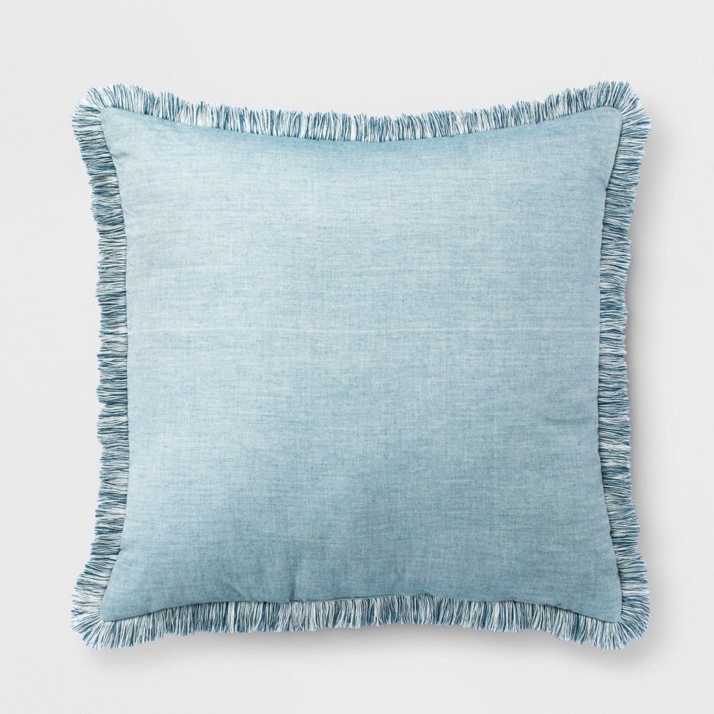 Teal (Blue) Yarn Dyed Euro Throw Pillow - Opalhouse | Target