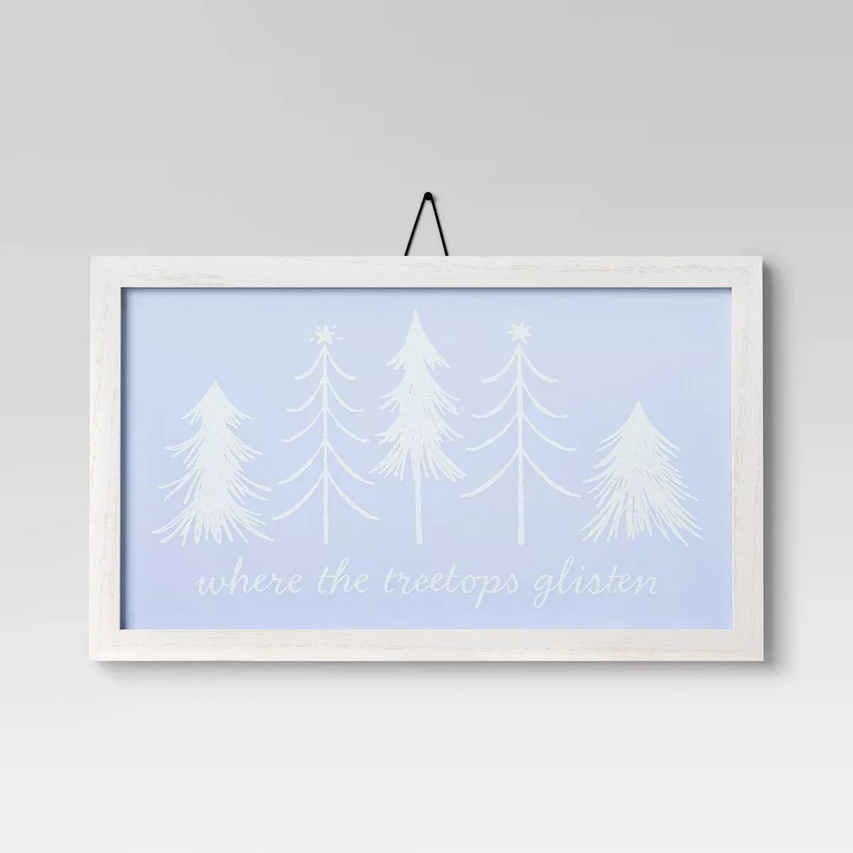 16"x16" 'Where the Treetops Glisten' Christmas Wall Décor - Wondershop™ | Target