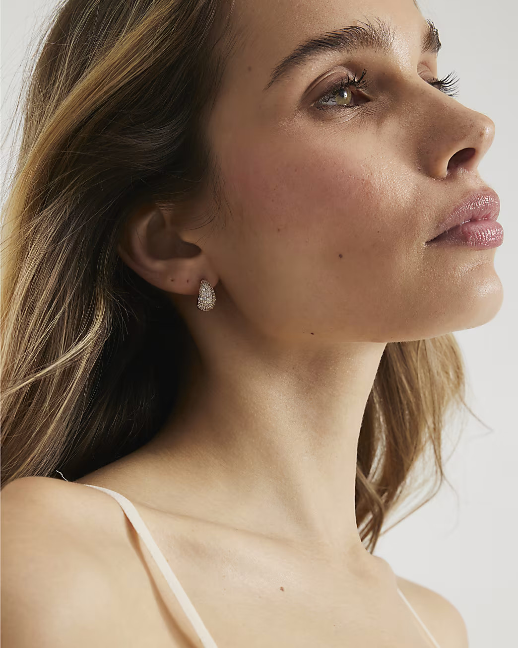 Gold Diamante Teardrop Earrings | River Island UK & IE