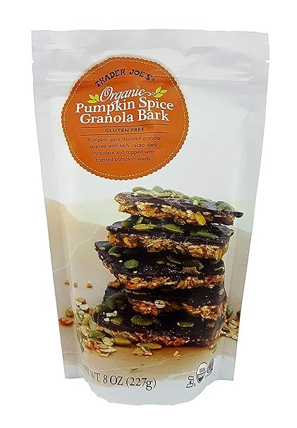 Trader Joe's Organic Pumpkin Spice Granola Bark Gluten Free 8 Oz. | Amazon (US)