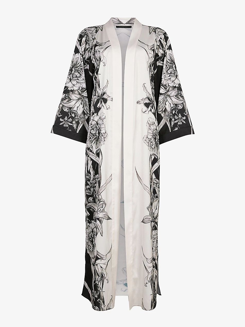 Carine Pattie floral-print woven kimono | Selfridges