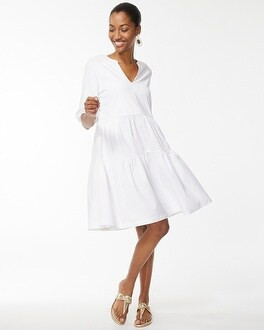 White Poplin Dress | Chico's