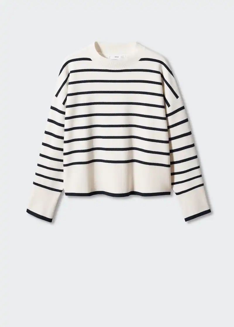 Oversized striped sweater | Mango PT