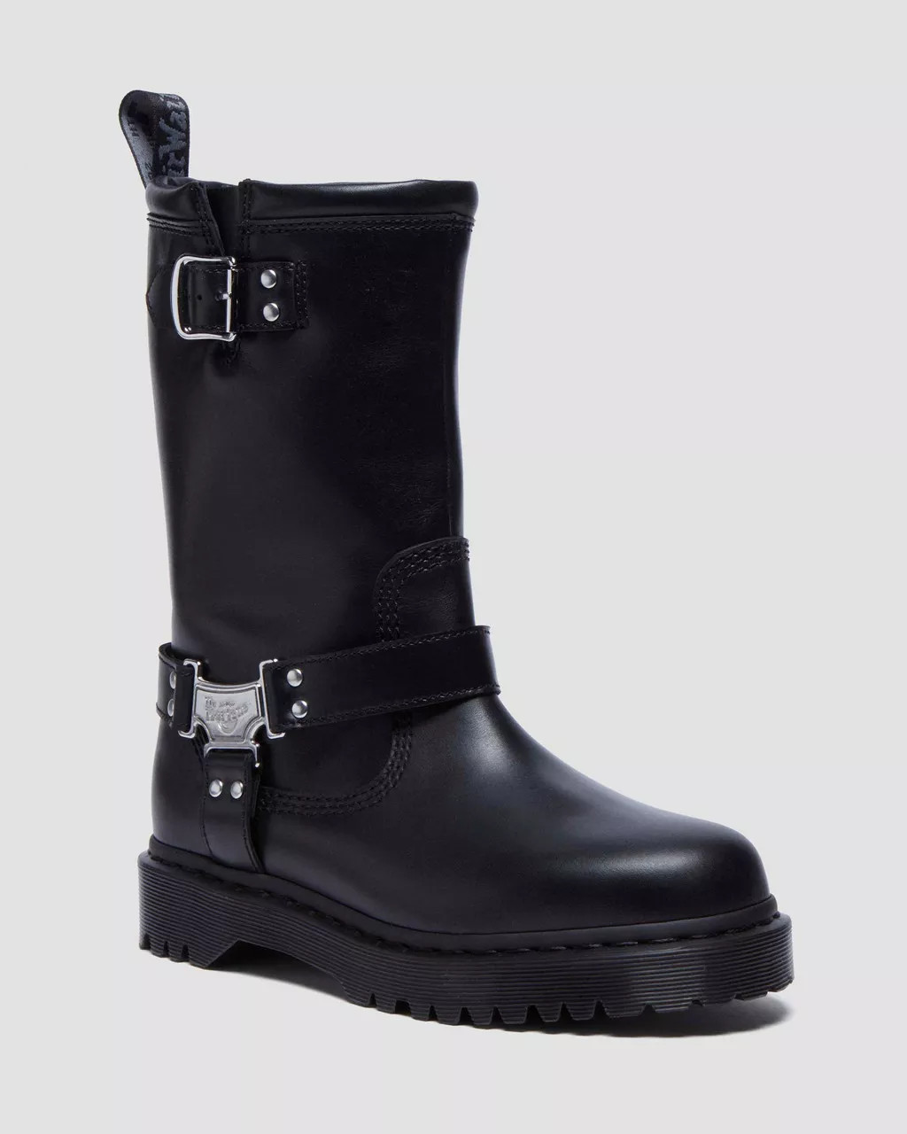 Anistone Tall Leather Biker Boots | Dr Martens (UK)