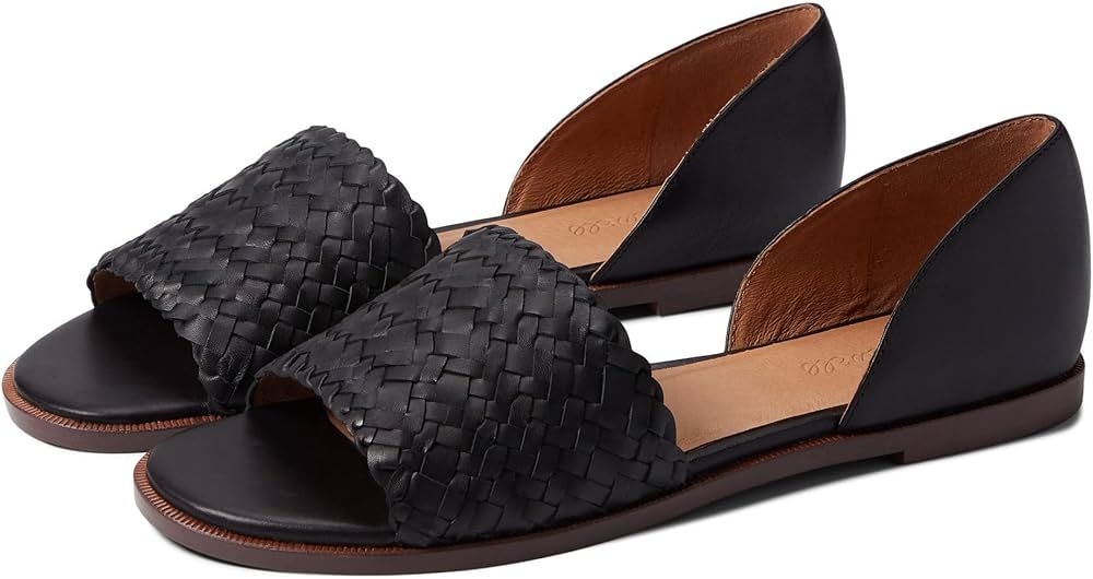 Madewell The Kinsley D'Orsay Flat in Woven Leather | Amazon (US)