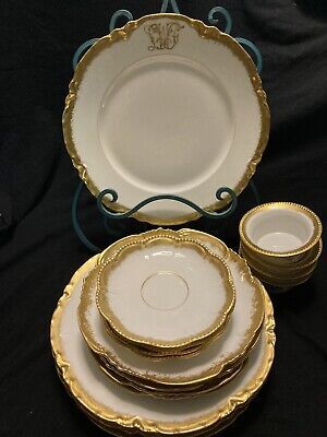 1890S  WILLIAM LYCETT ATLANTA GOLD GILT MONOGRAMMED DISH SET  | eBay | eBay US