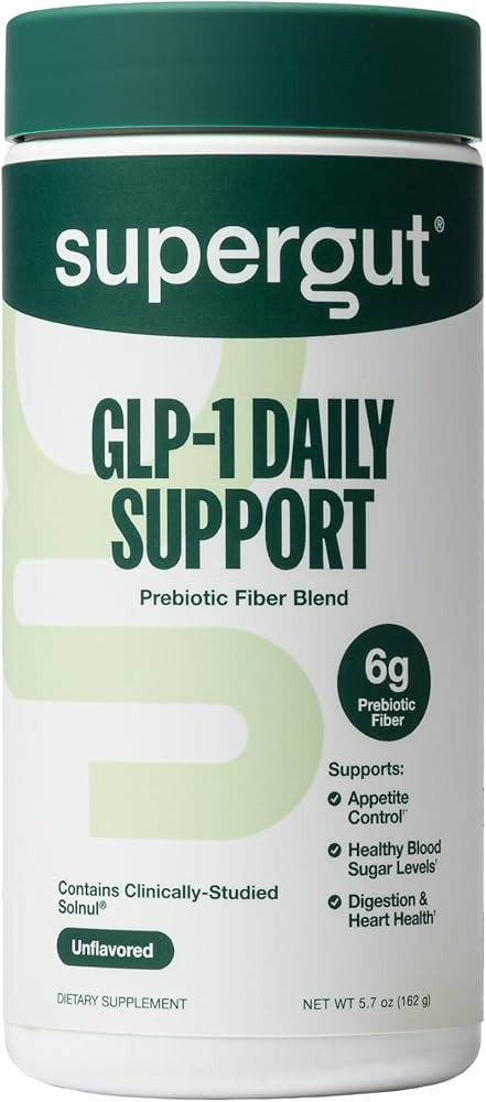 Supergut GLP1 Daily Support - High Fiber GLP-1 Supplement Powder for Women & Men - Sugar-Free Dri... | Amazon (US)