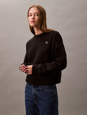 Archive Logo Fleece Cropped Sweatshirt | Calvin Klein | Calvin Klein (US)