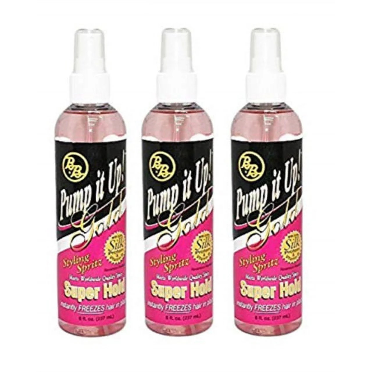 BB Pump It Up! Styling Spritz Gold -Net.Wt 8 fl.oz (Super Hold) (3PK) | Walmart (US)