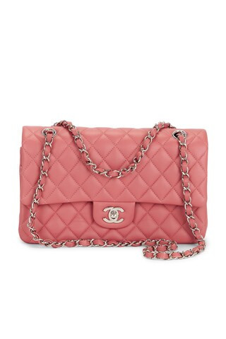 Chanel Lambskin Classic Double Flap Bag in Pink | FWRD 