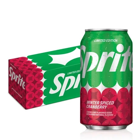 Sprite Winter Spiced Cranberry Soda Pop, 12 fl oz, 12 Pack Cans | Walmart (US)
