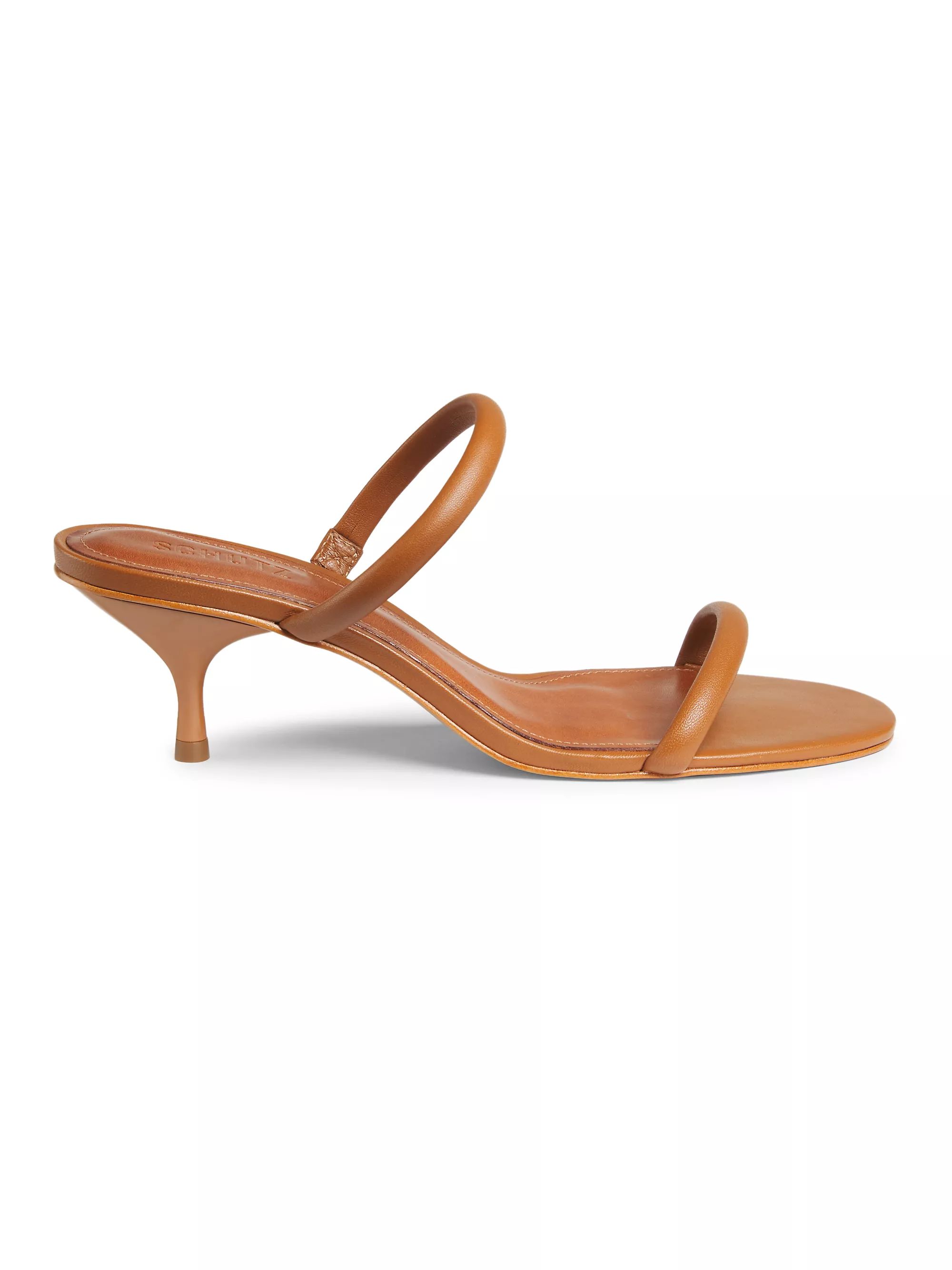 Shop Schutz Taliah 63MM Leather Sandals | Saks Fifth Avenue | Saks Fifth Avenue