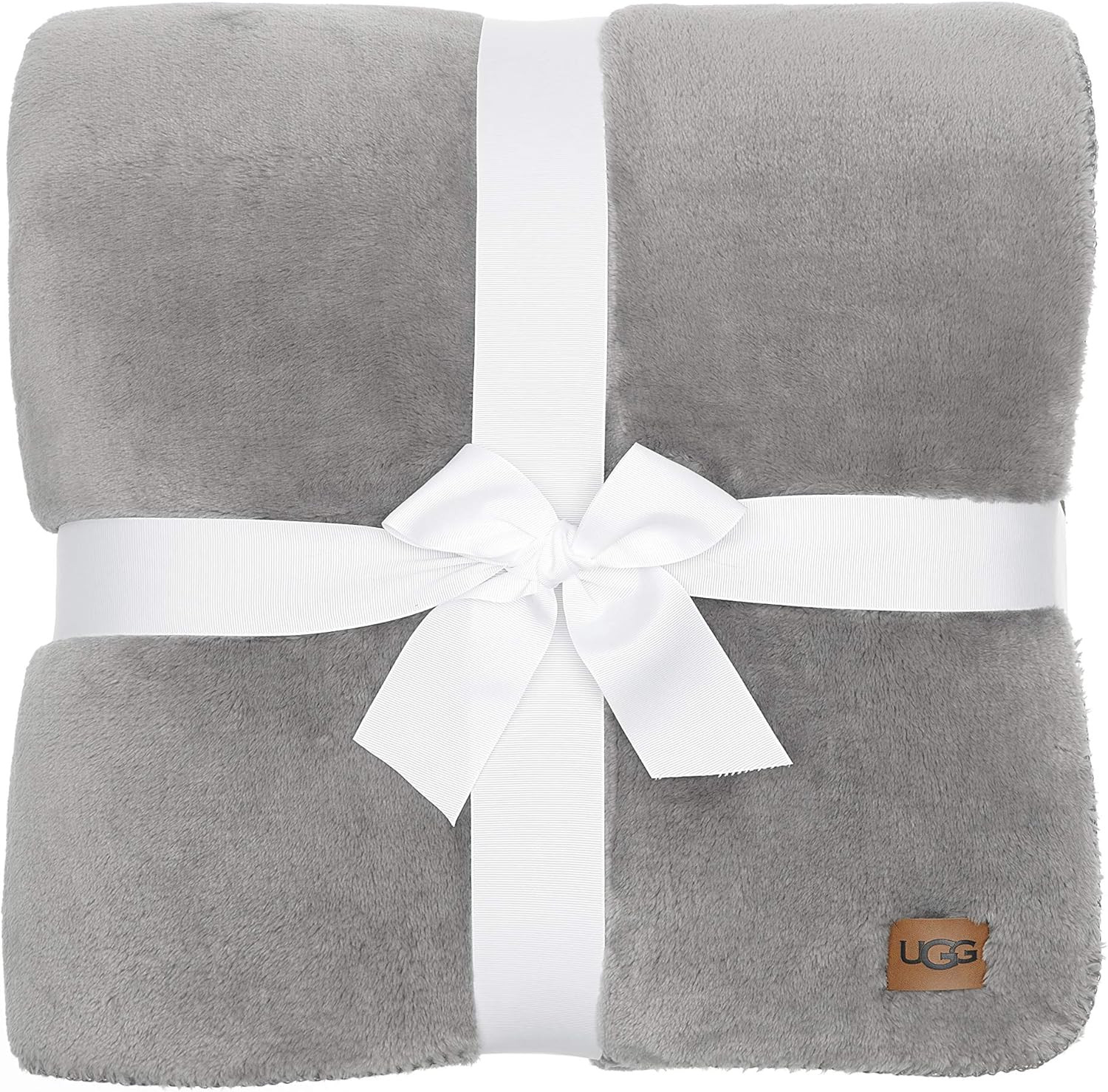 UGG Whitecap Plush Flannel - Oversized Throw Blanket, Seal | Amazon (US)