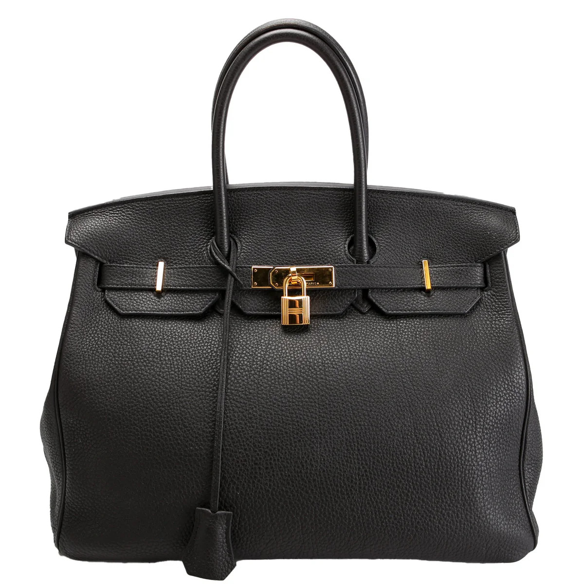 Birkin 35 Clemence 2014 Black | Keeks Designer Handbags