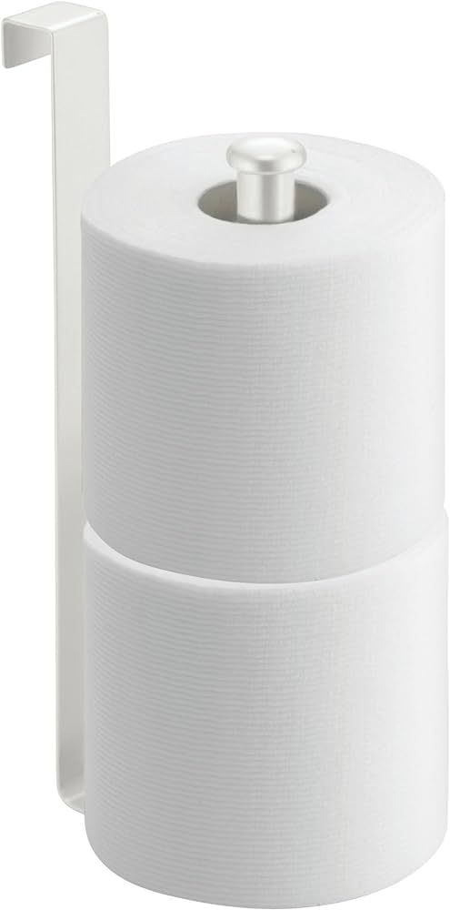 iDesign Classico Metal Toilet Paper Reserve, Over the Tank Tissue Organizer for Bathroom Storage,... | Amazon (US)