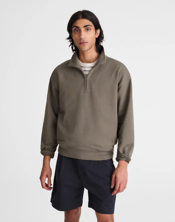 Quarter-Zip Sweatshirt in Loopback Terry | Madewell