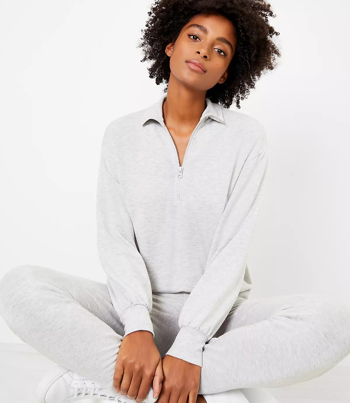 Lou & Grey Signature Softblend Zip Sweatshirt | LOFT | LOFT