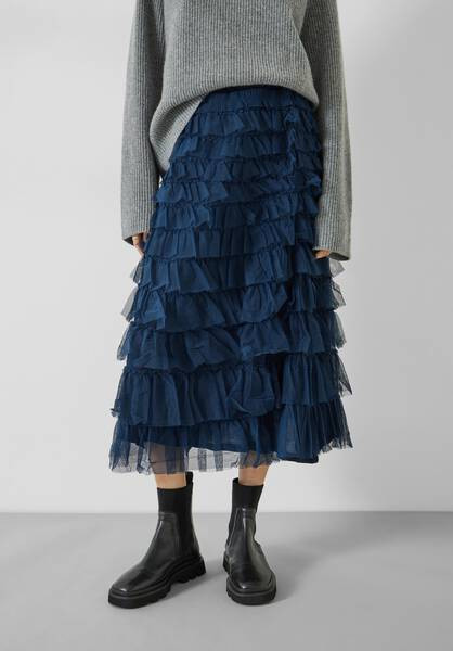 Florence Ruffle Jersey Skirt | Hush Homewear (UK)