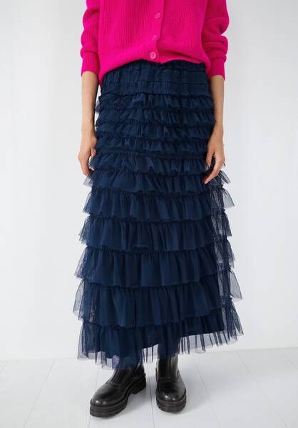 Florence Ruffle Jersey Skirt | Hush Homewear (UK)