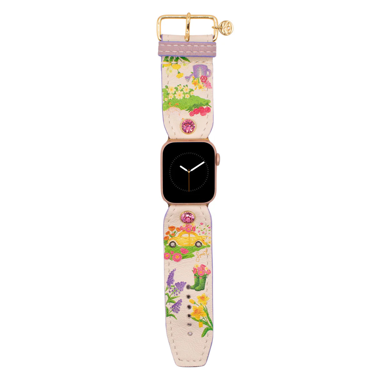 Limited Edition - Cottage Charm on Blonde Caprone Watchband | Sparkl
