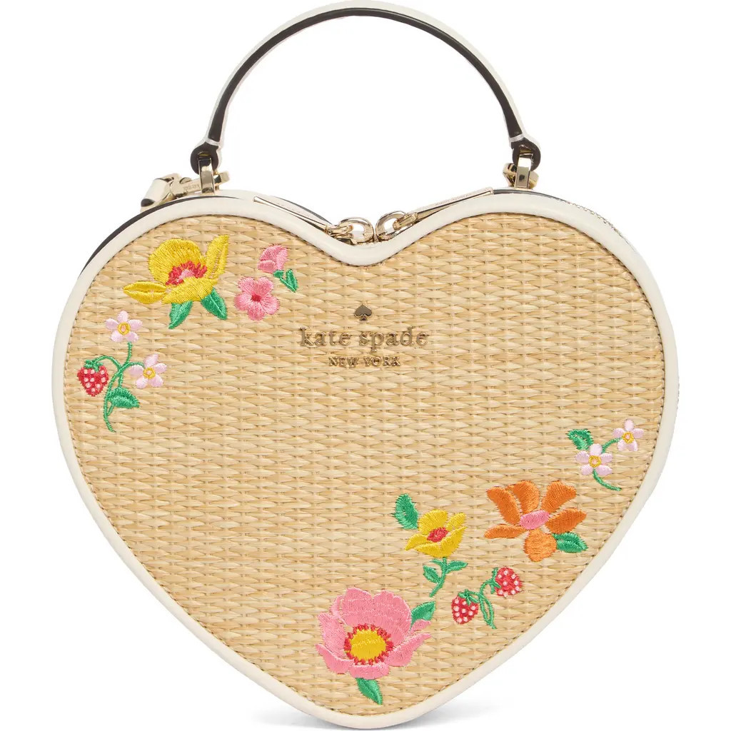Kate Spade New York other love shack floral embroidered crossbody bag in Meringue Multi at Nordstrom Rack | Nordstrom Rack