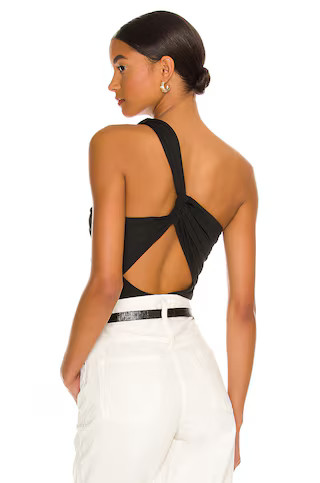 superdown Bailee One Shoulder Bodysuit in Black from Revolve.com | Revolve Clothing (Global)
