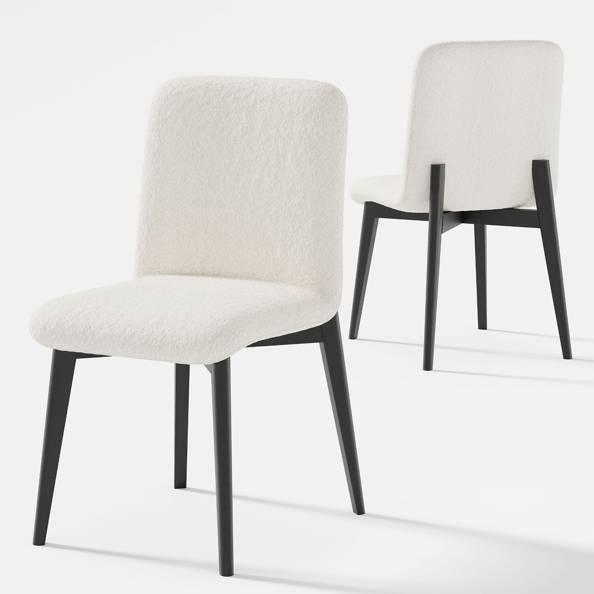 Neutypechic Armless Chairs Dining Chair with Wooden Legs (Set of 2) | Target