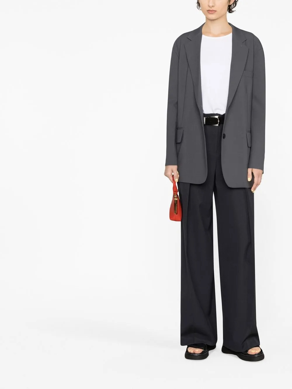 The Frankie Shop Bea single-breasted Blazer - Farfetch | Farfetch Global