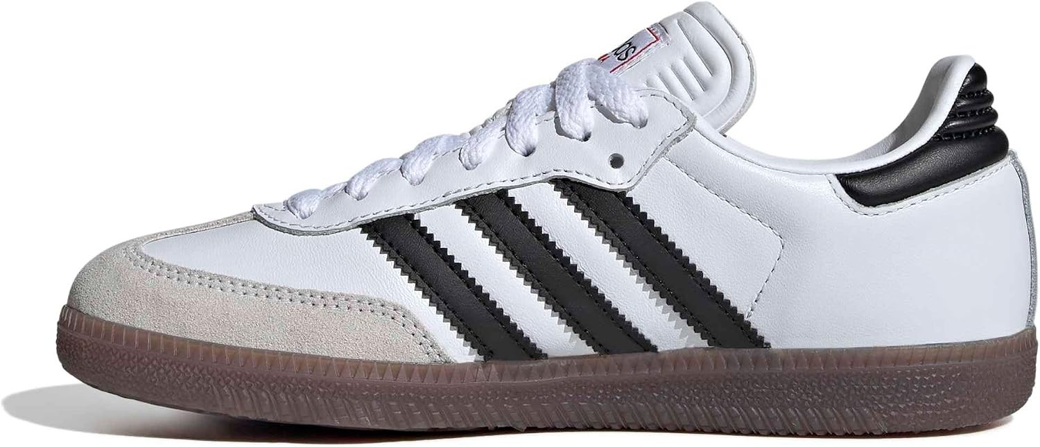 adidas Boys Samba Indoor Sneakers Shoes - White | Amazon (US)