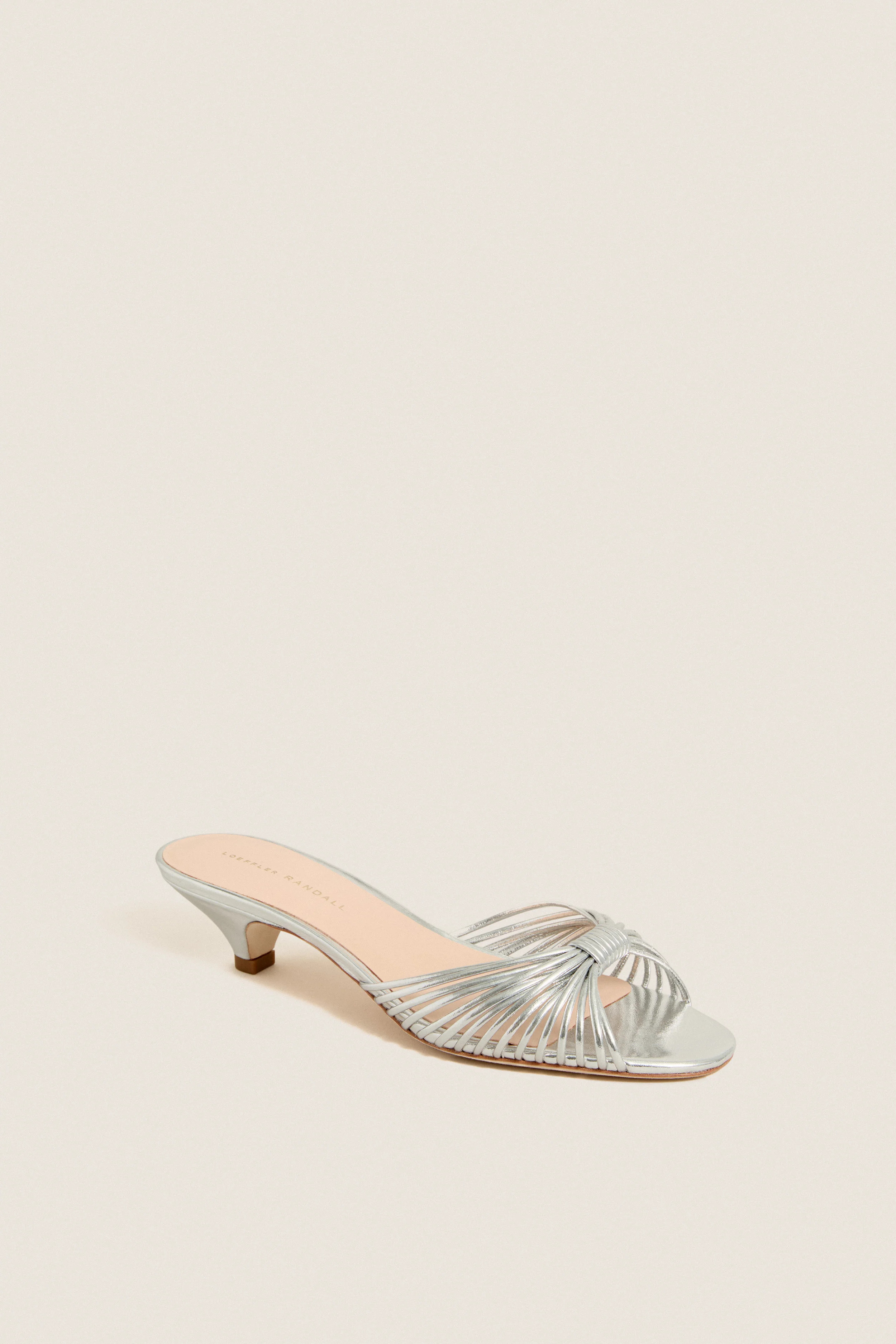 Silver Metallic Dixie Kitten Heels | Tuckernuck (US)