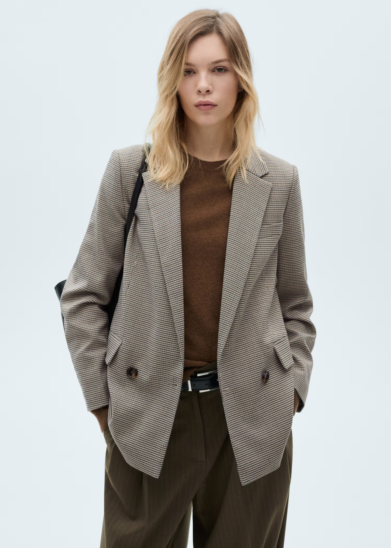 Double-breasted blazer - Women | MANGO United Kingdom | MANGO (UK)